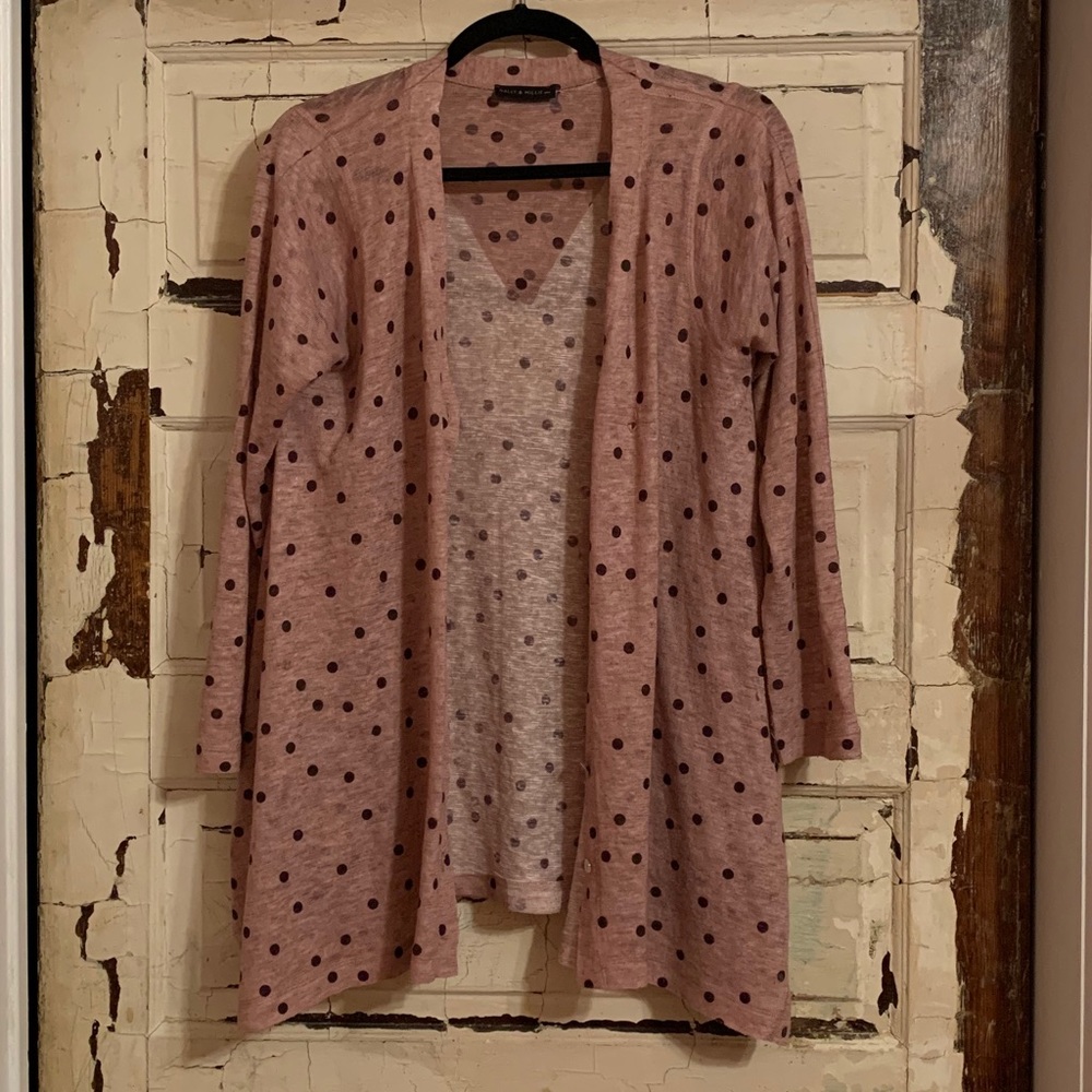 Nally and Millie Polka Dot Cardigan Sweater